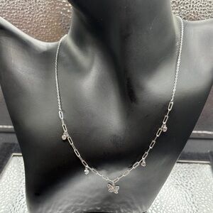 Elegant Sterling Silver Butterfly Necklace